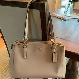 Coach tan leather handbag